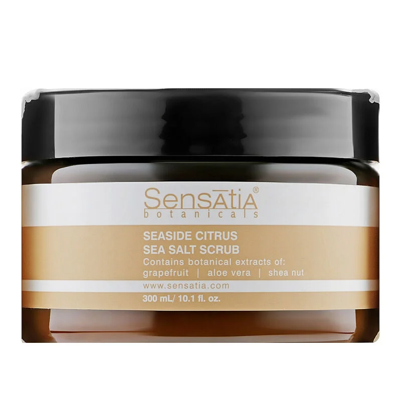 Sensatia Botanicals Citrus Sea Salt Scrub - 100ml Refreshing Exfoliant