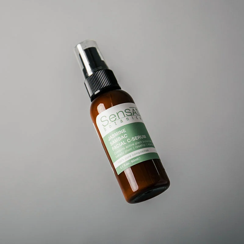 Sensatia Botanicals سيروم فيتامين سي من سينساتيا ياسمين سامباك، 60 مل مضاد للأكسدة ومفتح للبشرة