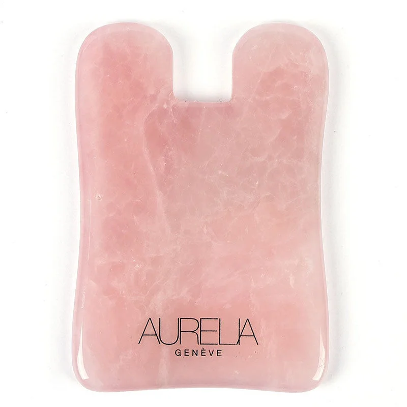 Aurelia Geneve Square Shaped Gua Sha Stone - Rose Quartz