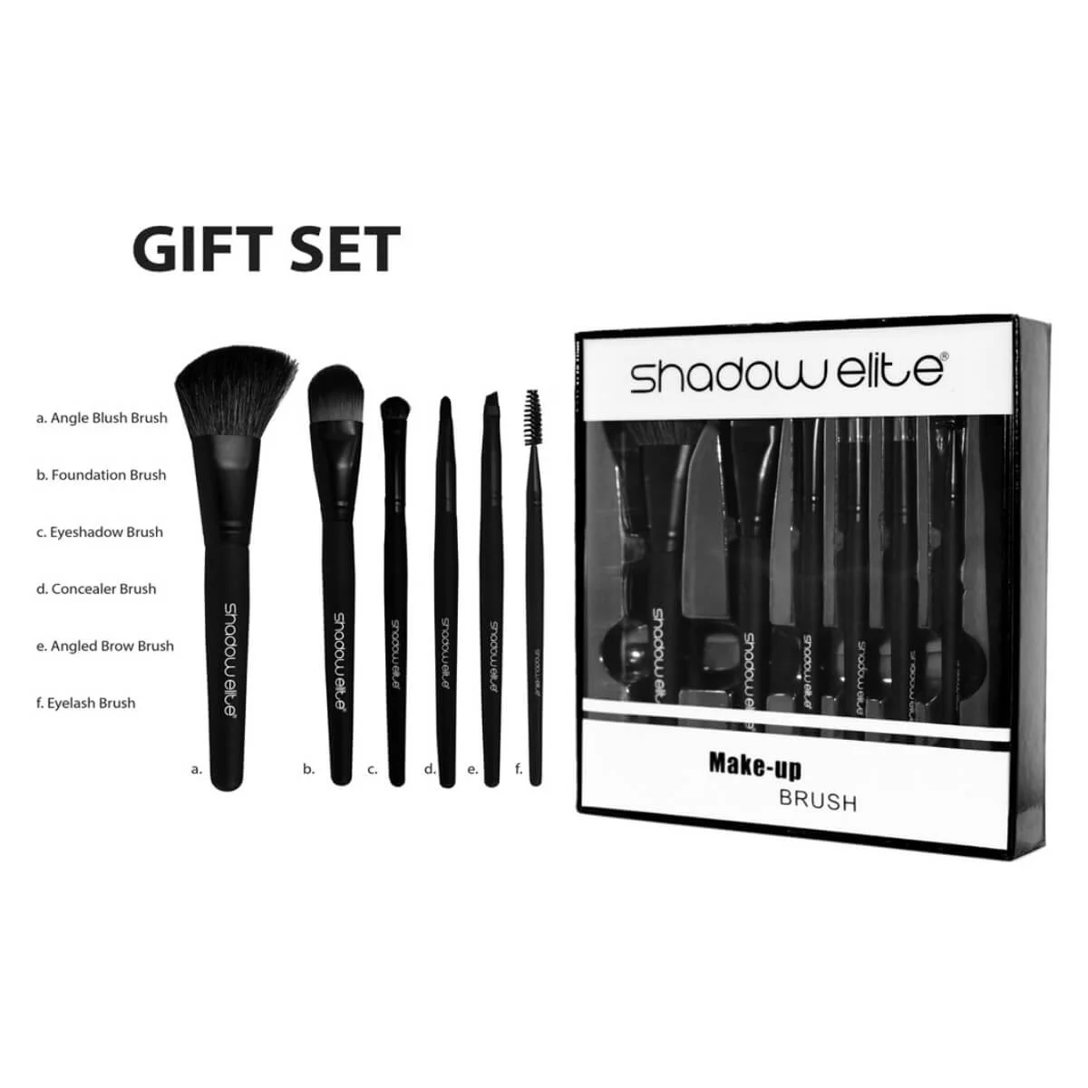 Elite Shadow Makeup Brush Set