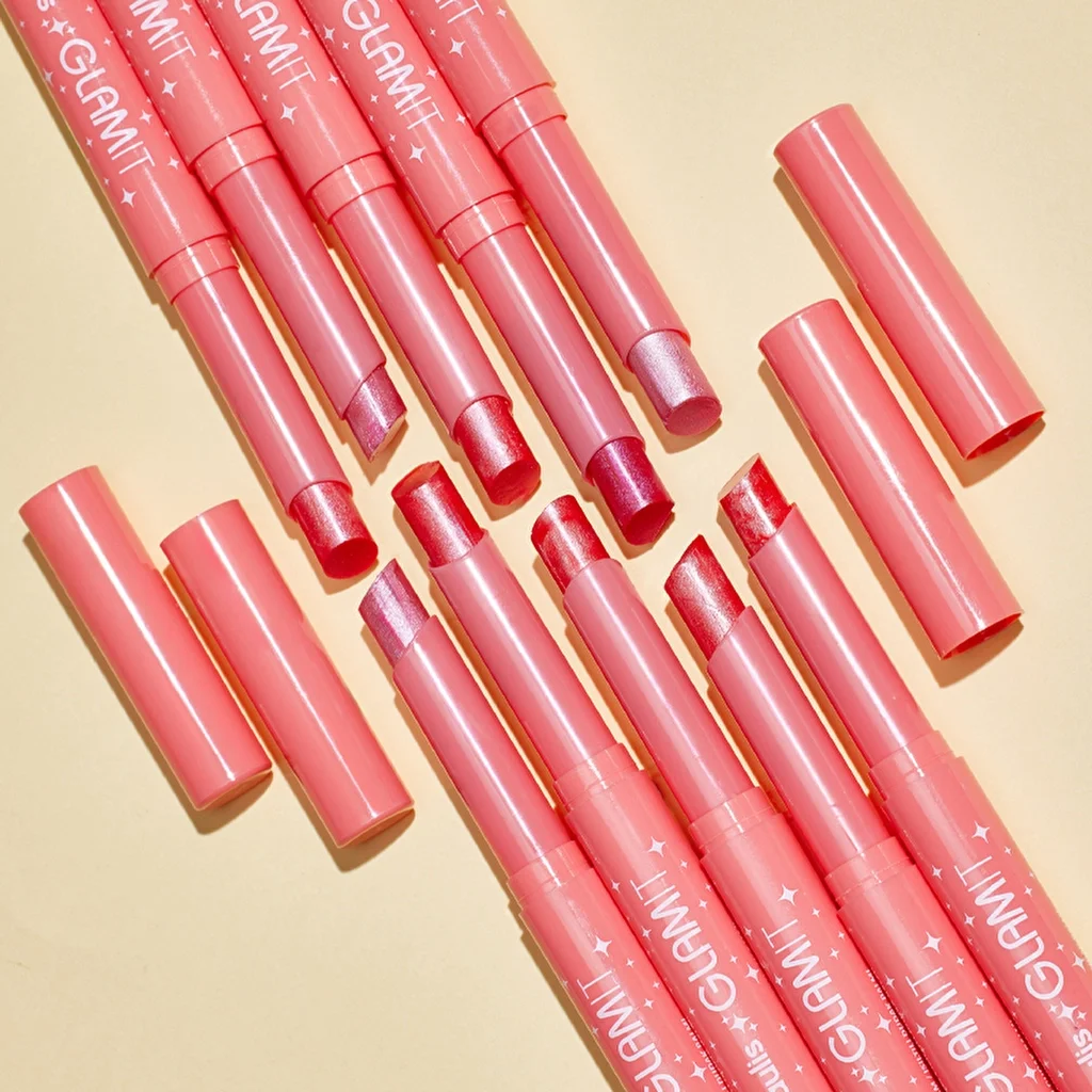 Beaulis Glam It Shimmering Lip Balm Lipstick 626 magenta