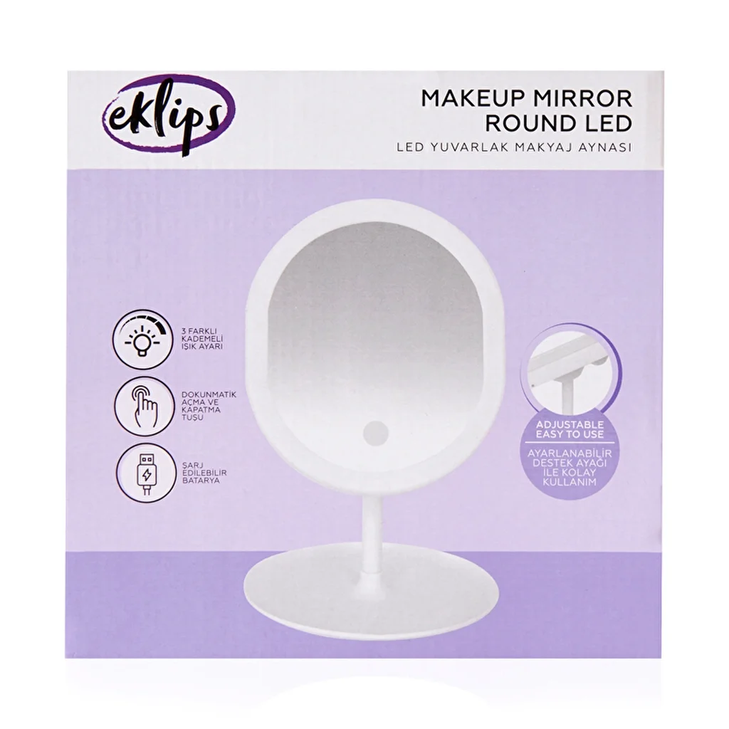 Eklips Make-up Mirror Round Led