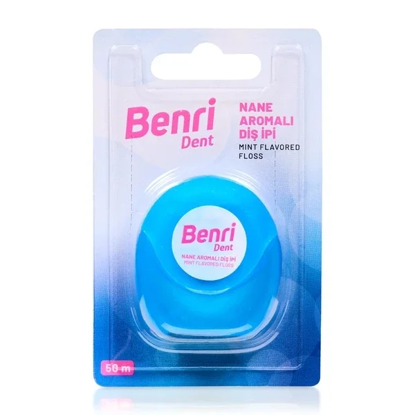 Benri Dent Dental Floss 50m - Effective Plaque Removal Tool