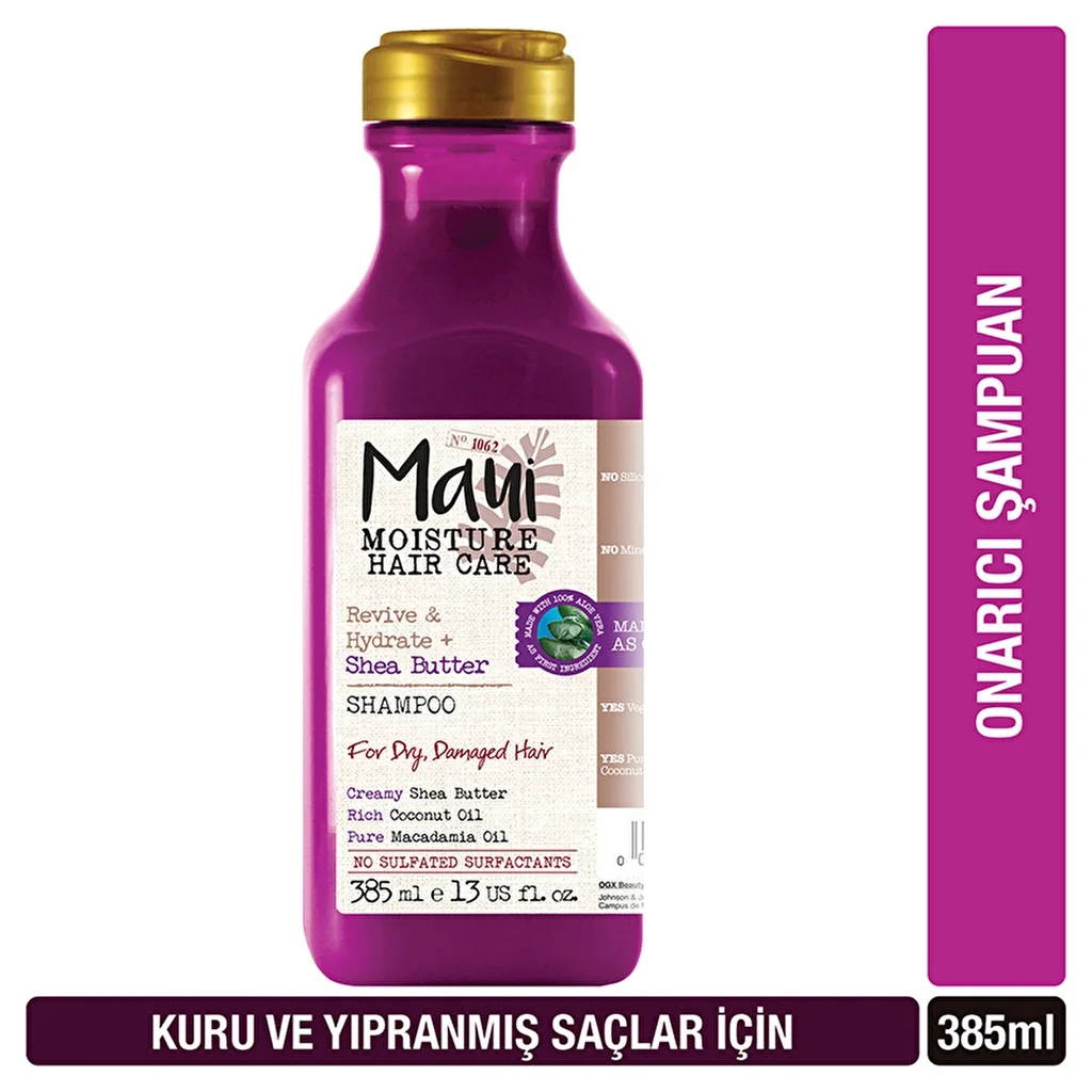 Maui Shea Butter Shampoo &amp; Conditioner Set - 385 ml Each