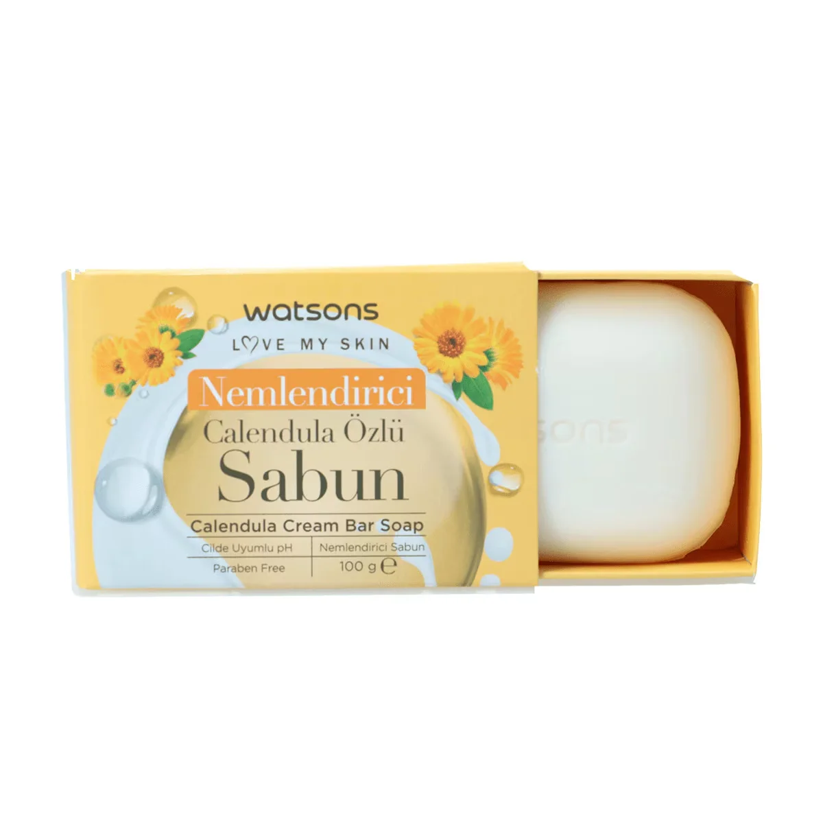 Мыло для лица и тела увлажняющее с экстрактом календулы 100 г от Watsons