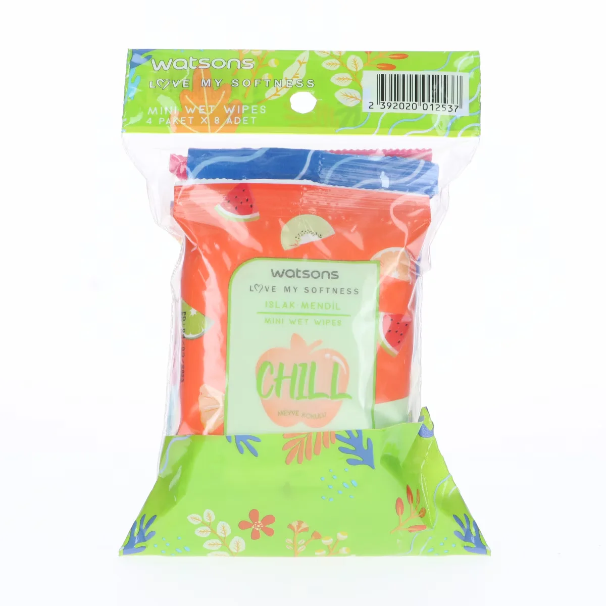 Watsons Mini Wet Wipes Mix 4 pack