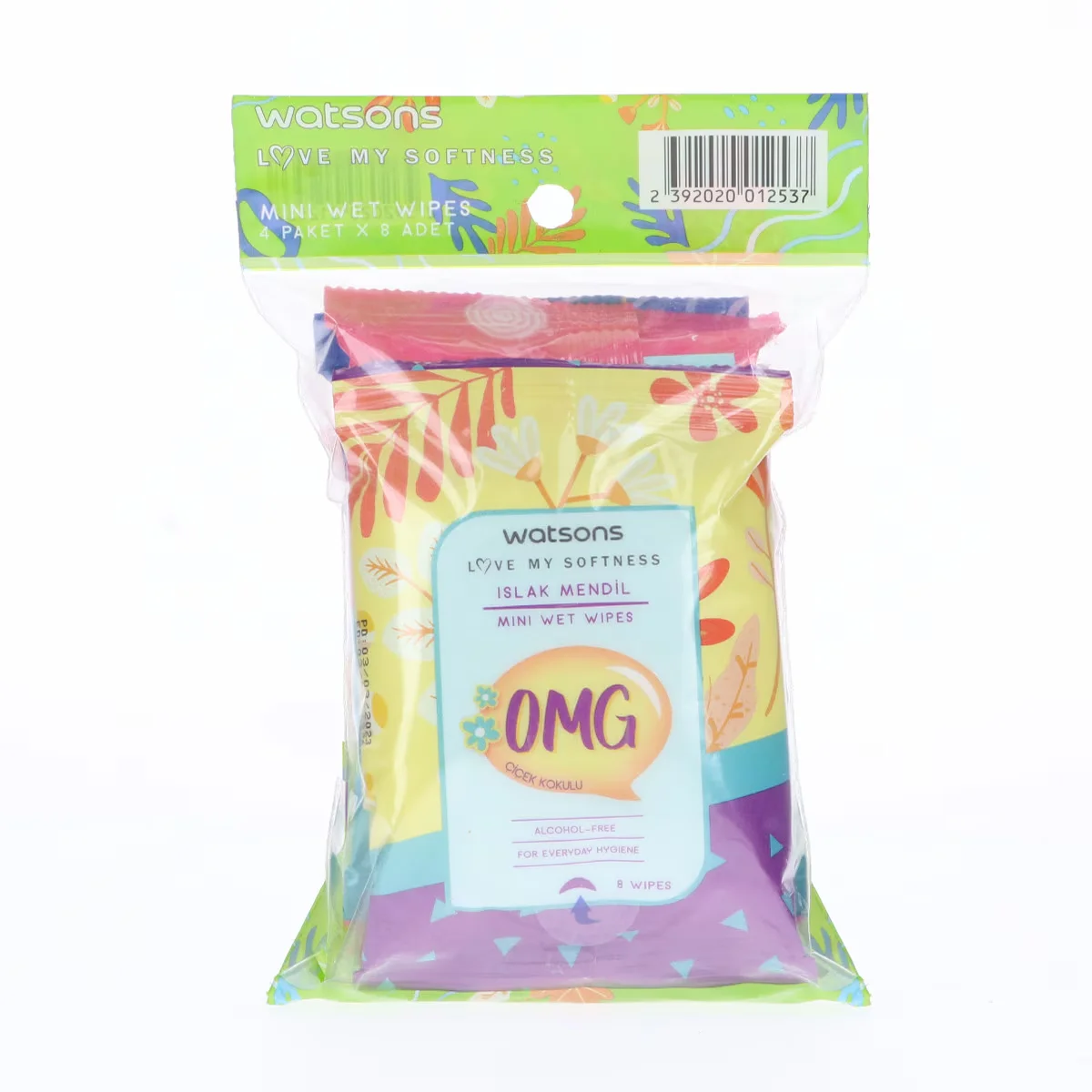 Watsons Mini Wet Wipes Mix 4 pack