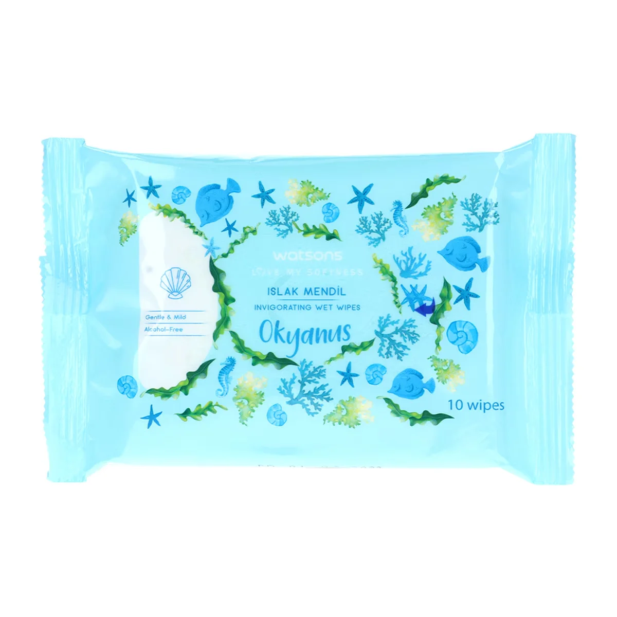 Watsons Wet Wipes Ocean 3 x10 pcs