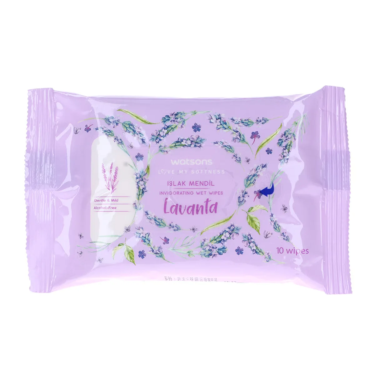 Watsons Wet Wipes Lavender 3 x10 pcs