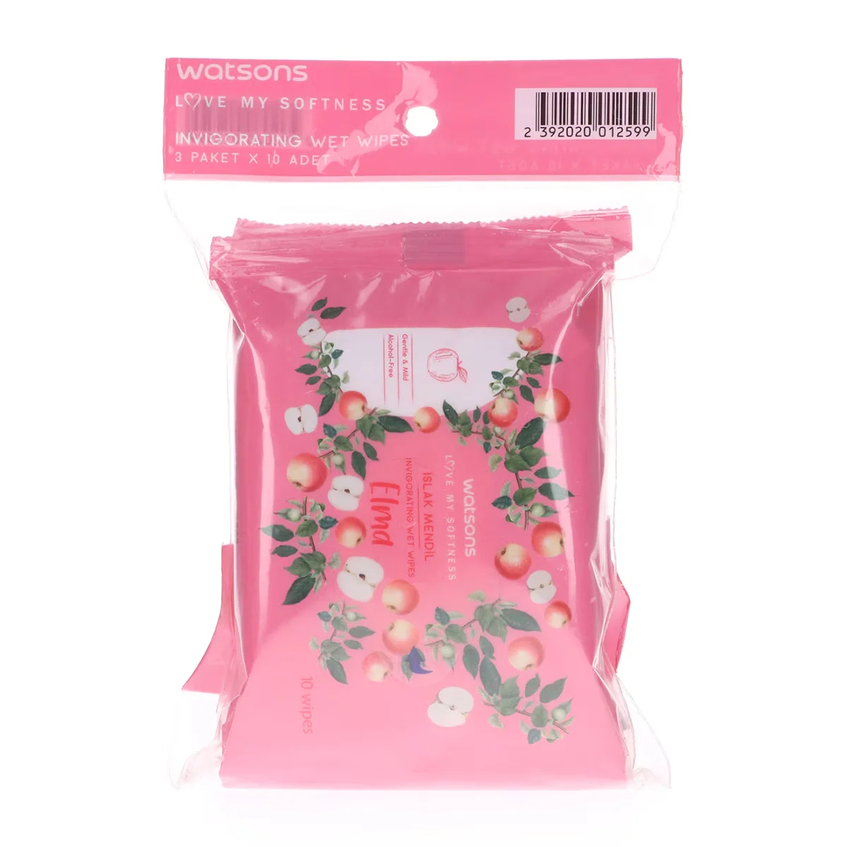 Watsons Wet Wipes Apple 3 x10 pcs