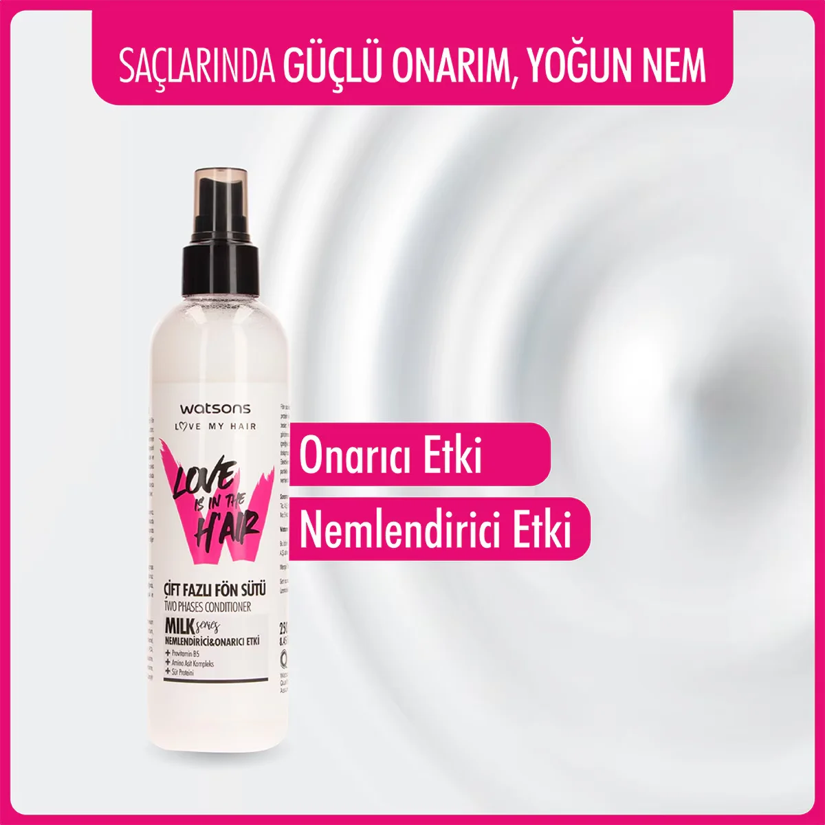 Молоко для укладки волос Watsons Love Is In The Hair 250 мл