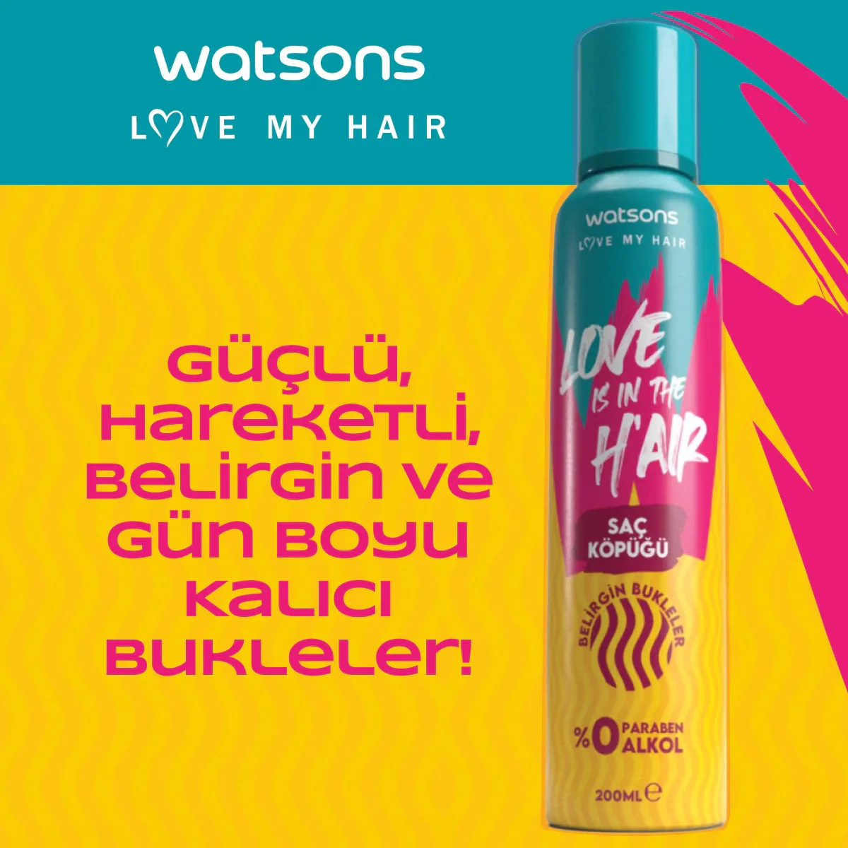 Watsons Hair Mousse Curl Definer 200 ml