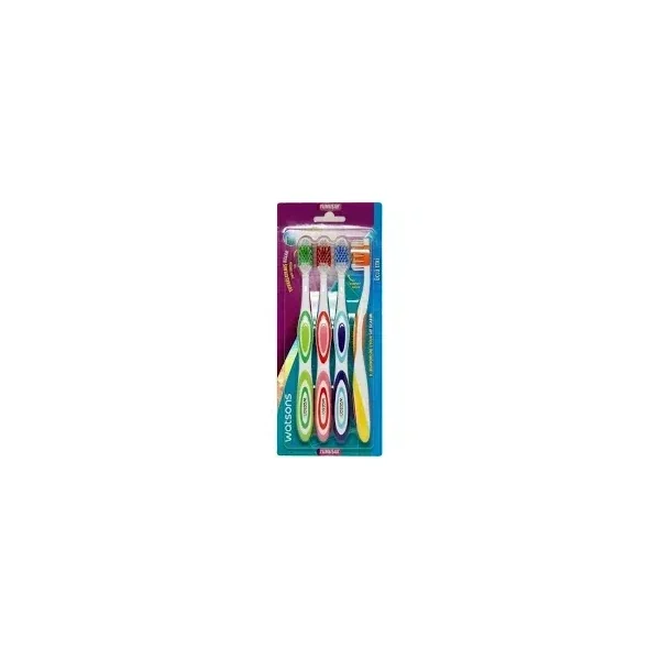 Watsons 3 in1 action Toothbrush Medium 4 pcs