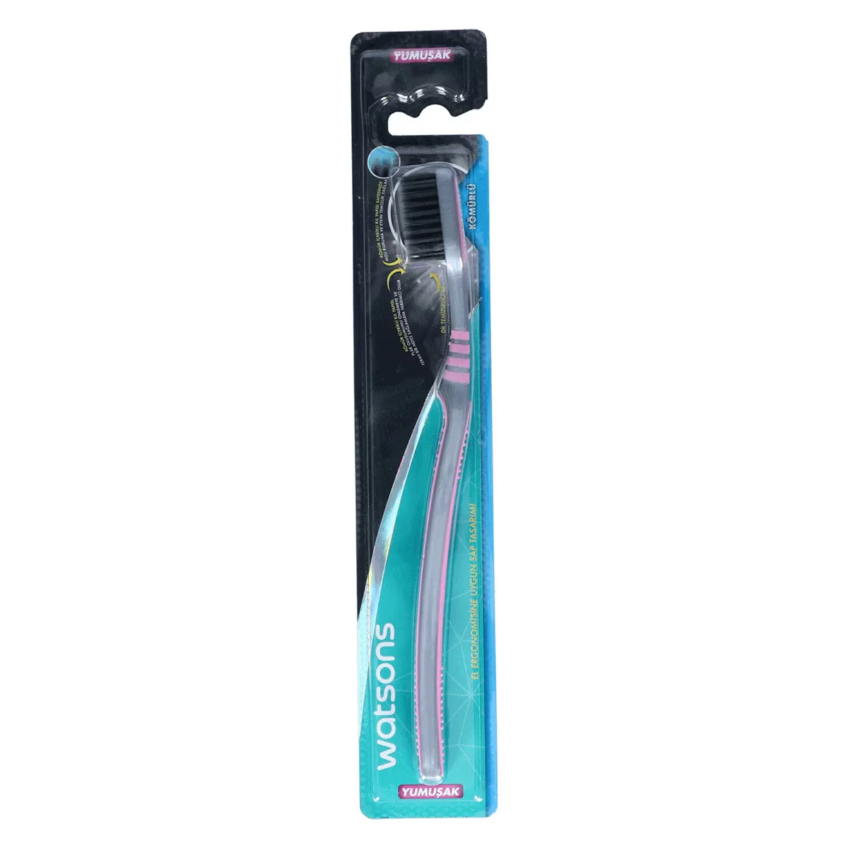 Watsons Charcoal Soft Toothbrush 1 pcs