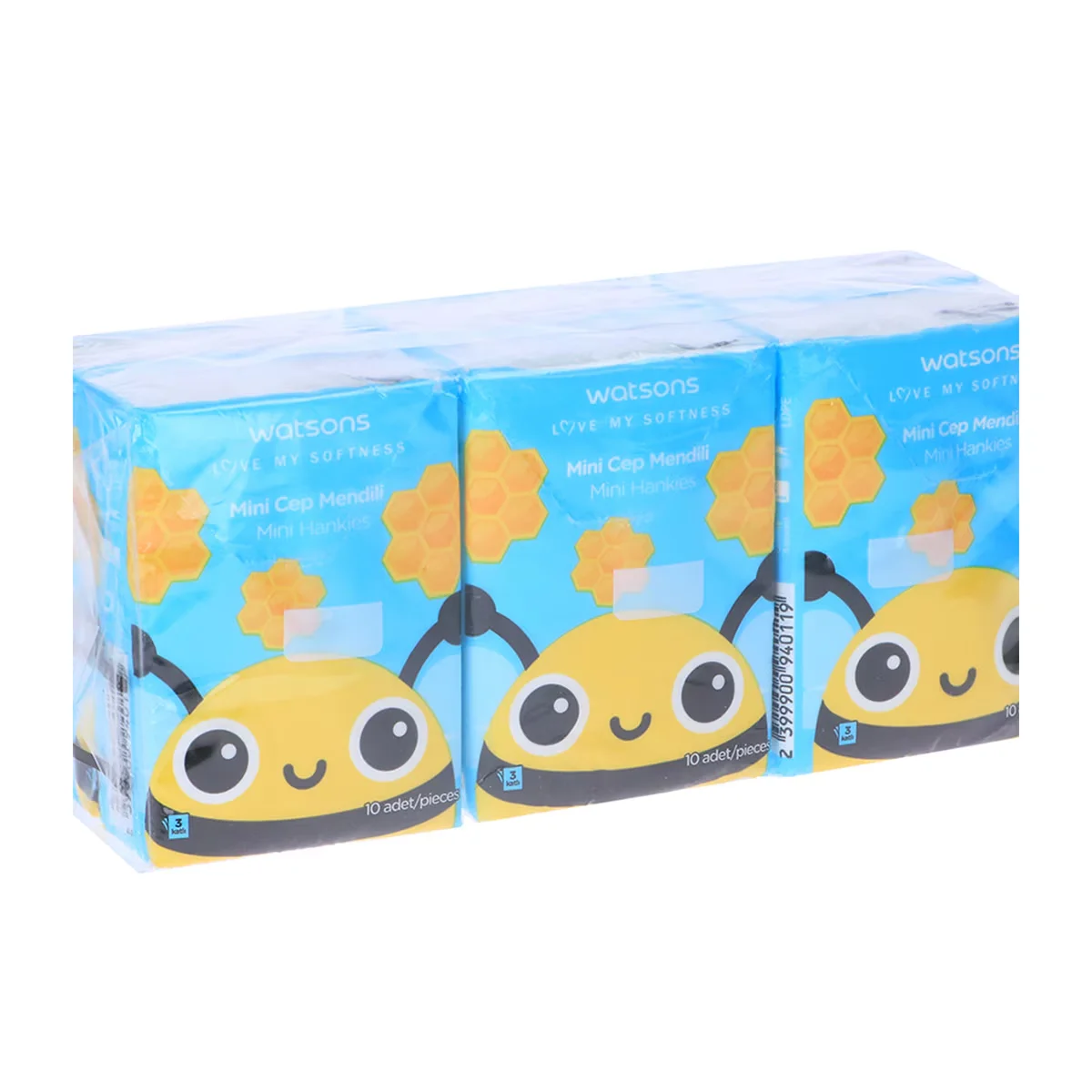 Watsons Bee Hankies Mini Wipes Set Of 6