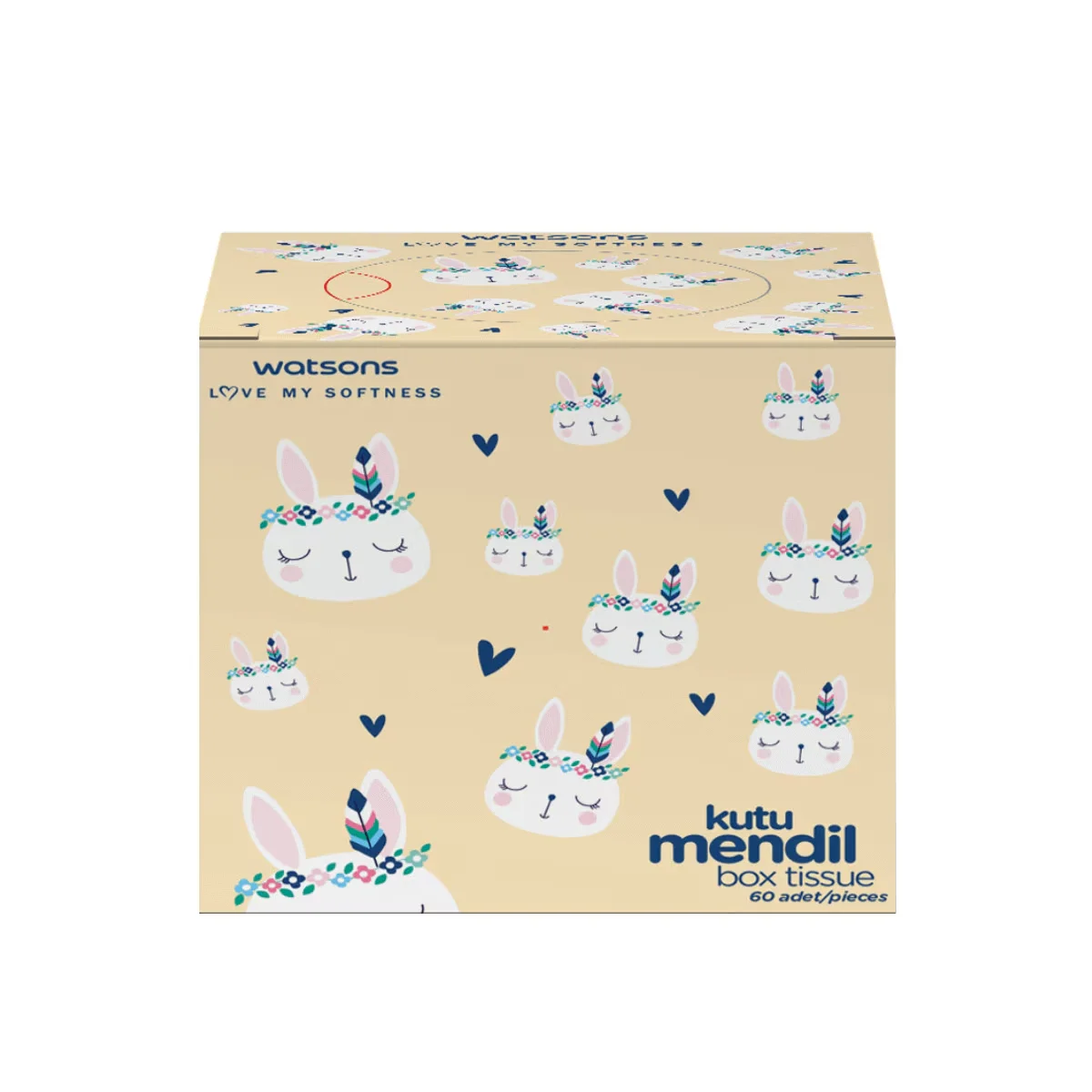 Watsons Rabbit Tissue Box 60 pcs