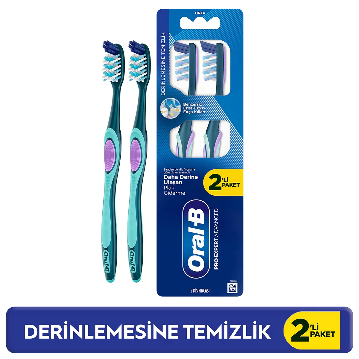 Oral-B فرشاة أسنان أورال-بي برو إكسبيرت عبوة من قطعتين