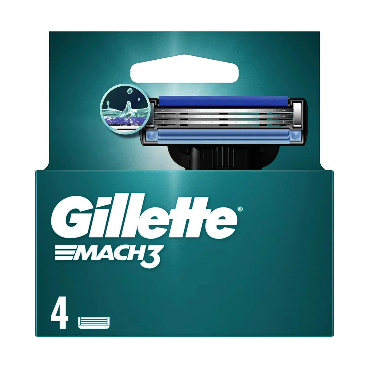 Gillette Mach3 spare Razor Blade 4 pcs