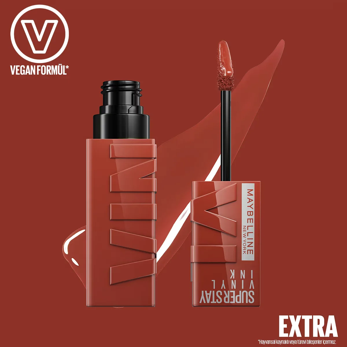 Maybelline New York Super Stay Vinyl Ink Likit Parlak Ruj - 130 Extra