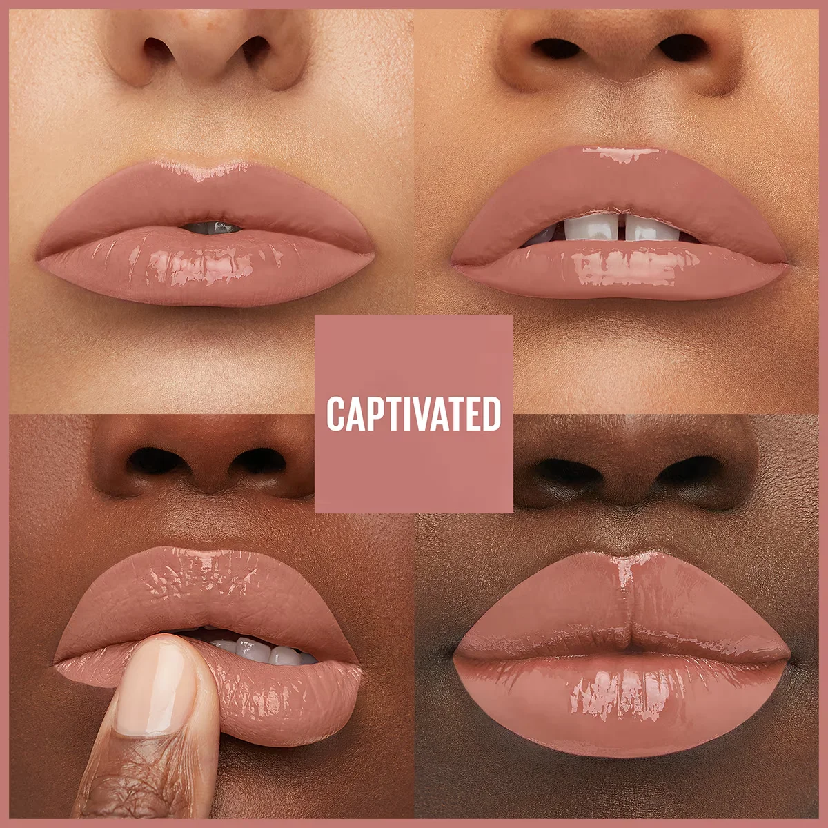 Maybelline أحمر شفاه سائل لامع سوبر ستاي فينيل إنك من مايبيلين نيويورك 95 كابتيفيتد