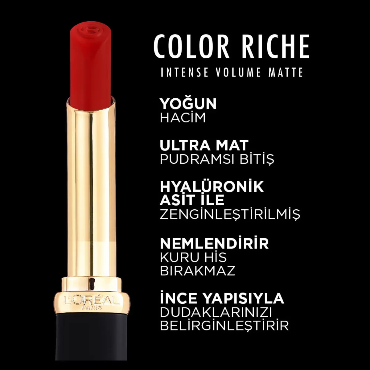 L'Oreal Paris أحمر شفاه لوريال باريس كلر ريش إنتنس فوليوم مات 640 نيود إنديبندنت
