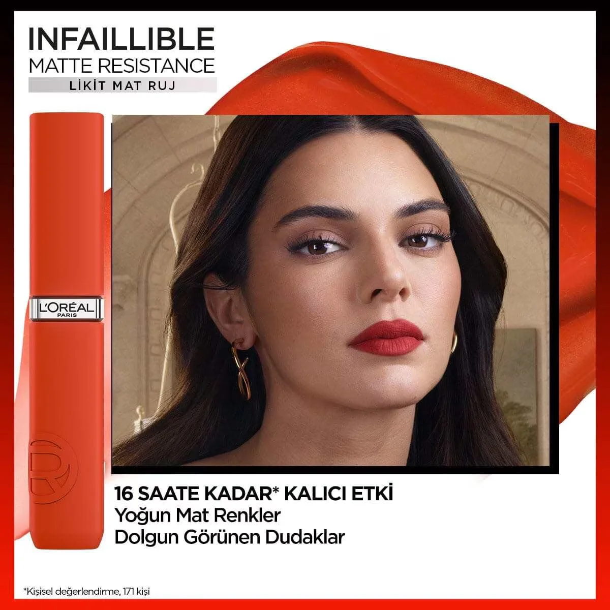 L'Oreal Paris أحمر شفاه سائل غير لامع إنفيليبل من لوريال باريس 420 لو روج باريس
