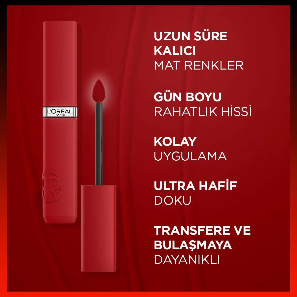 L'Oreal Paris أحمر شفاه سائل غير لامع إنفيليبل من لوريال باريس 420 لو روج باريس