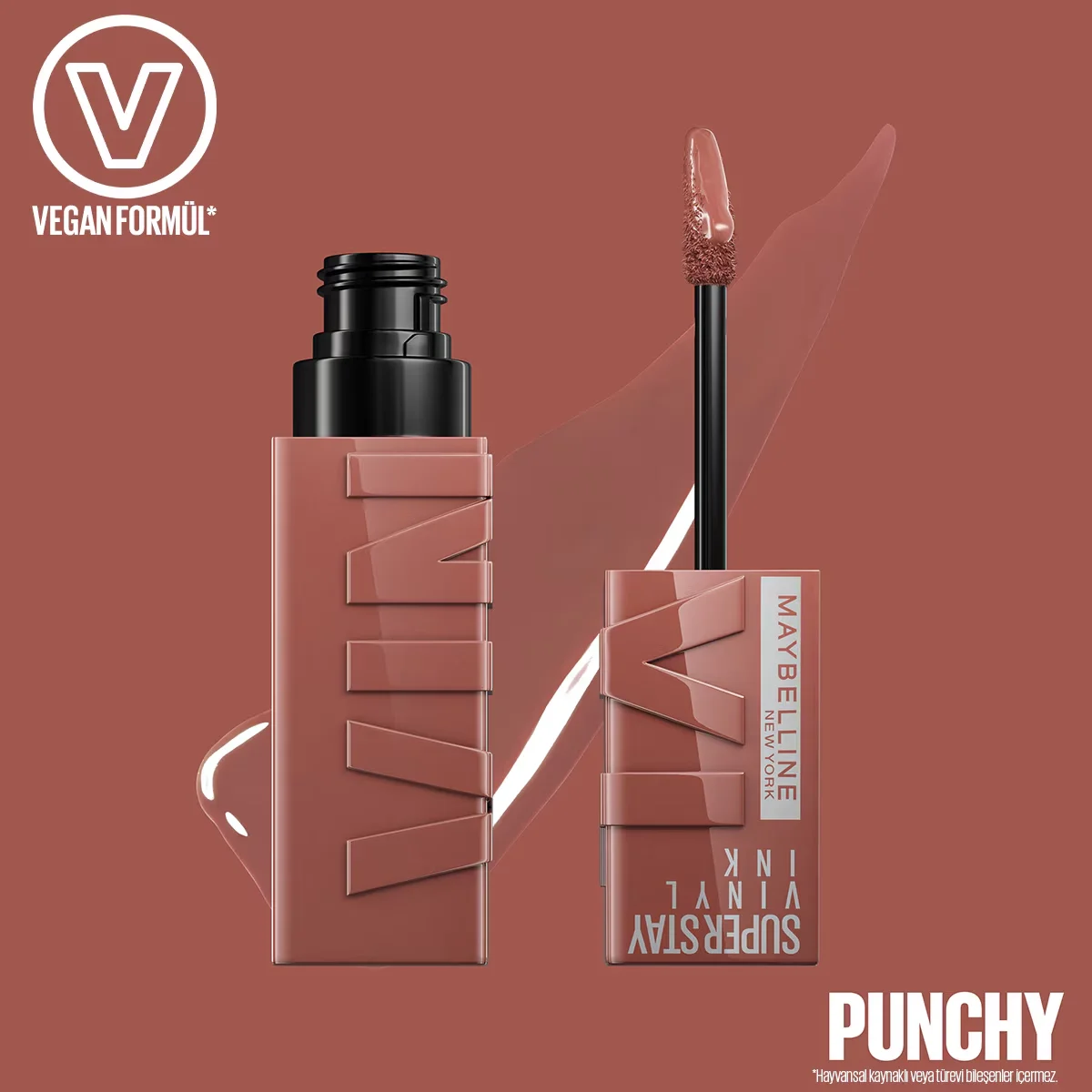 Maybelline New York Super Stay Vinyl Ink Liquid Shiny Lipstick - 120 punchy