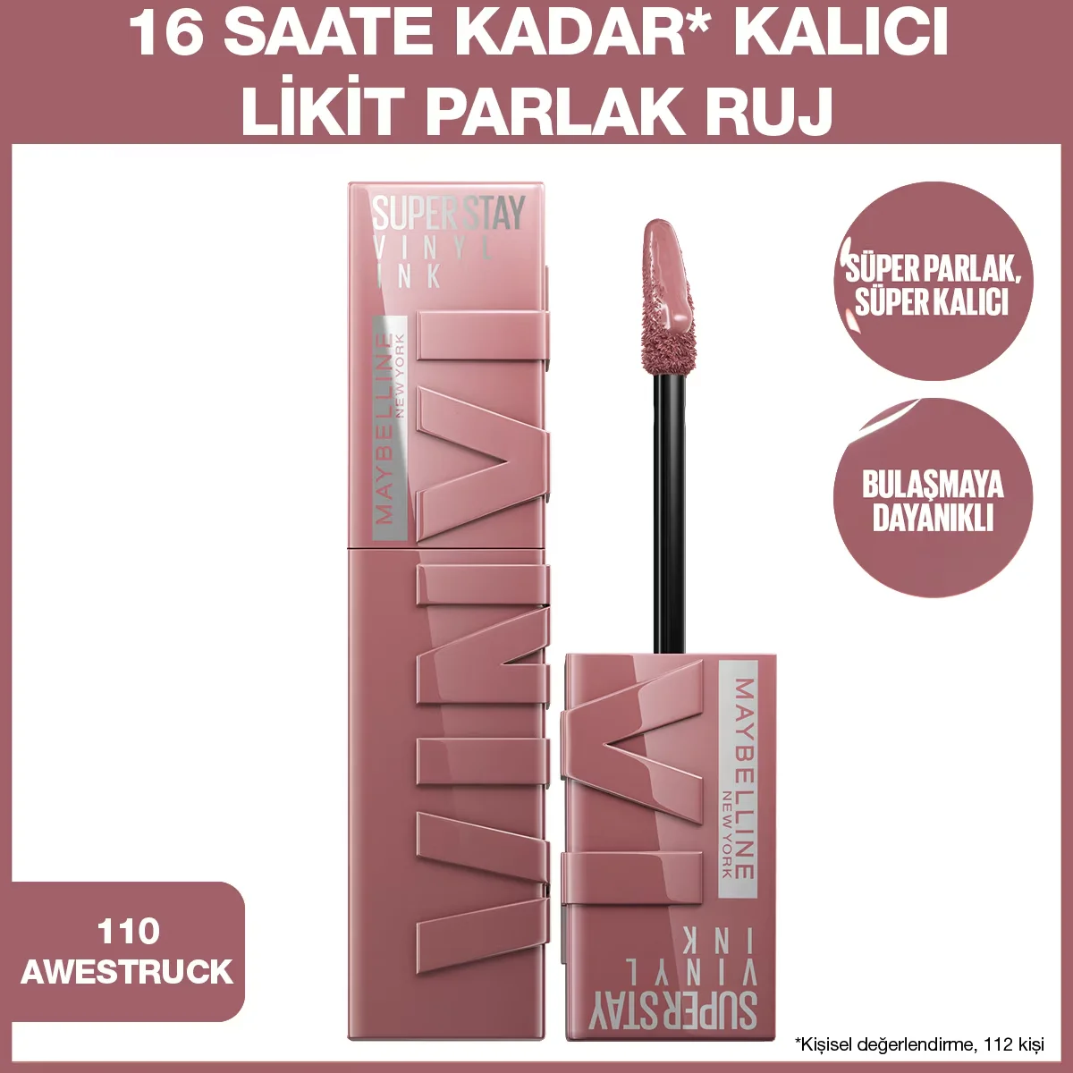 احصلي على شفاه لامعة وثابتة حتى 16 ساعة مع Maybelline Vinyl