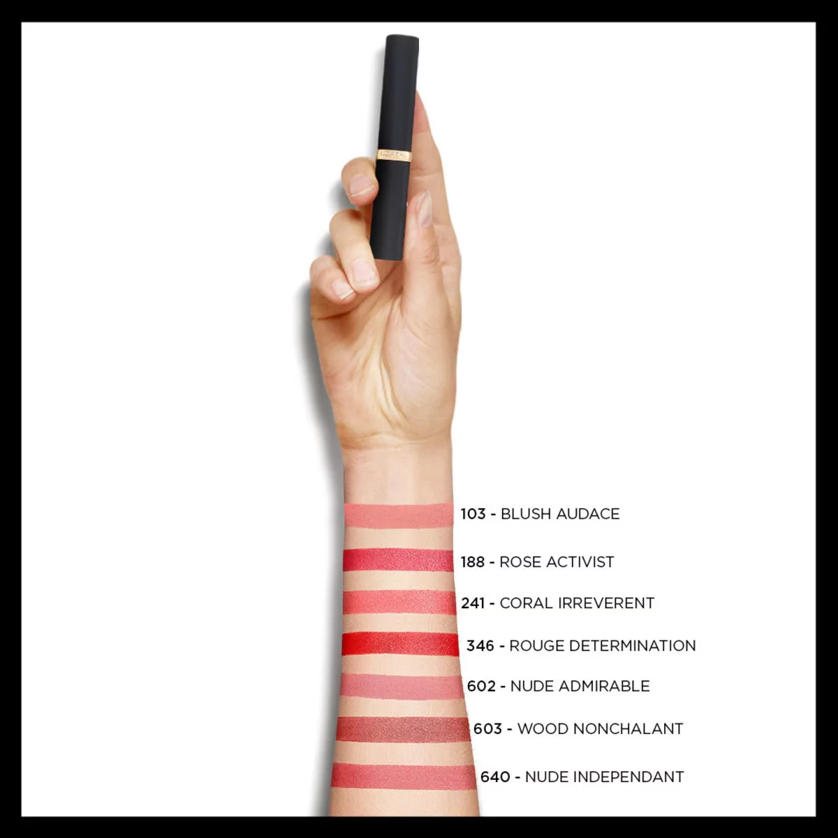 L'Oréal Paris Color Riche Intense Volume Matte Lipstick 346 rouge Determination