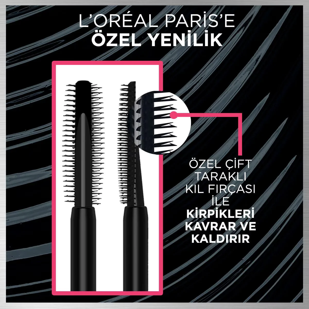 L'Oréal Paris Telescopic Lift Waterproof Mascara 9,9ml Schwarz