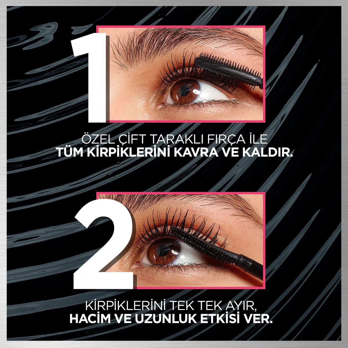 L'Oréal Paris Telescopic Lift Waterproof Mascara 9,9ml Schwarz