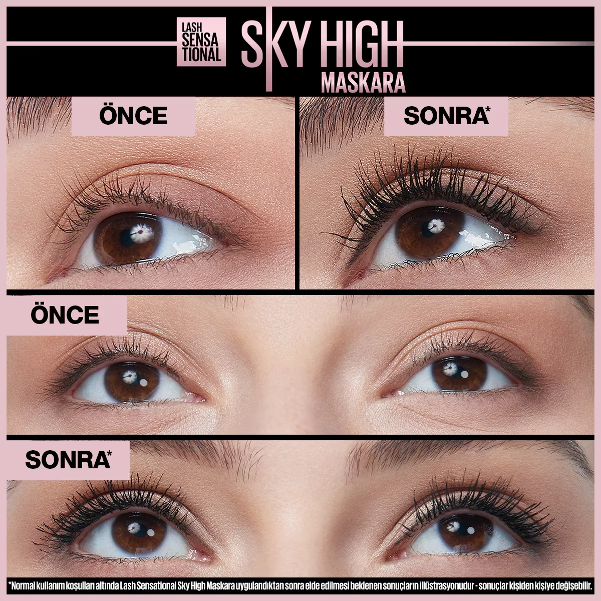 Maybelline New York Lash Sensational Sky High Waterproof Mascara Extra Black