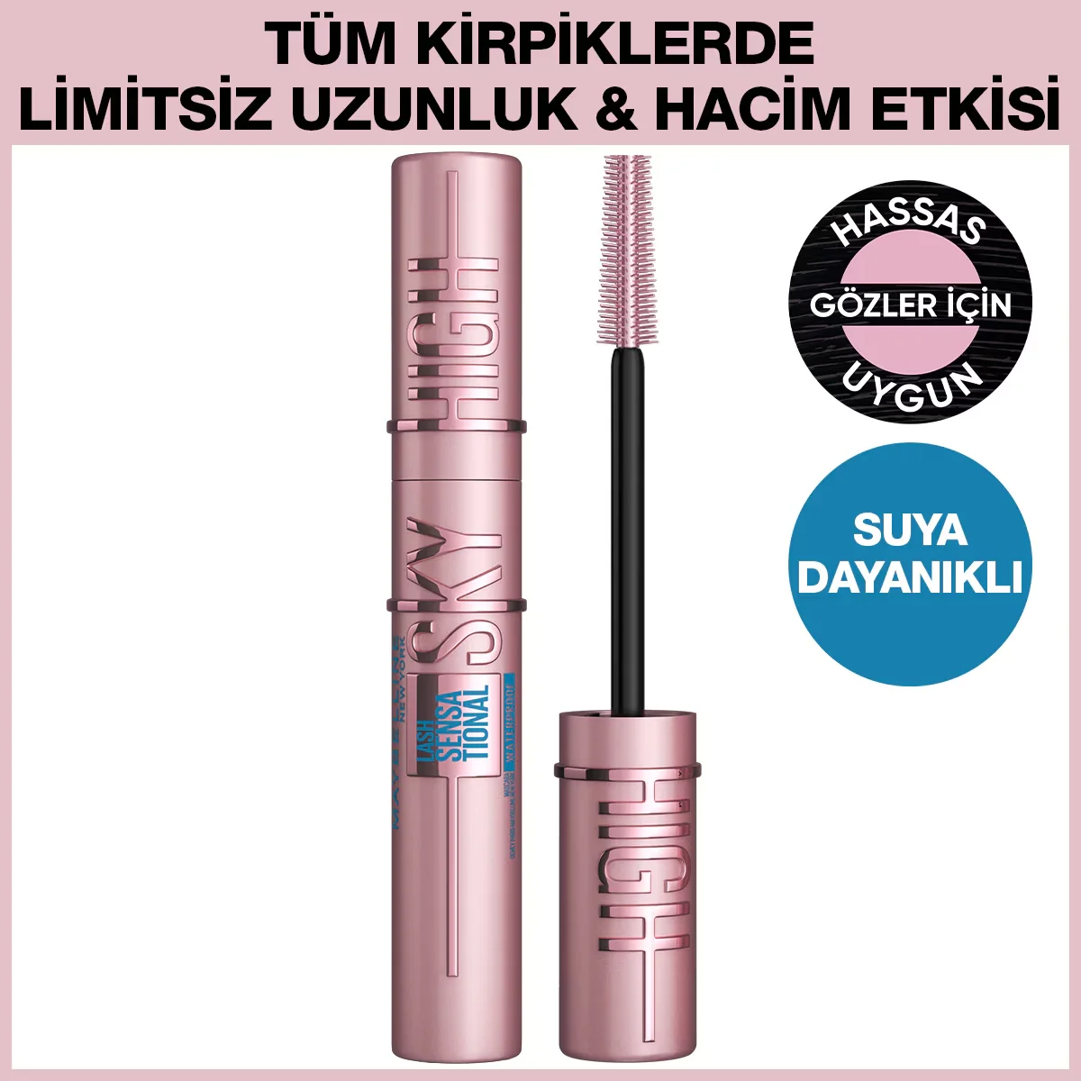 Maybelline New York Lash Sensational Sky High Waterproof Mascara Extra Black