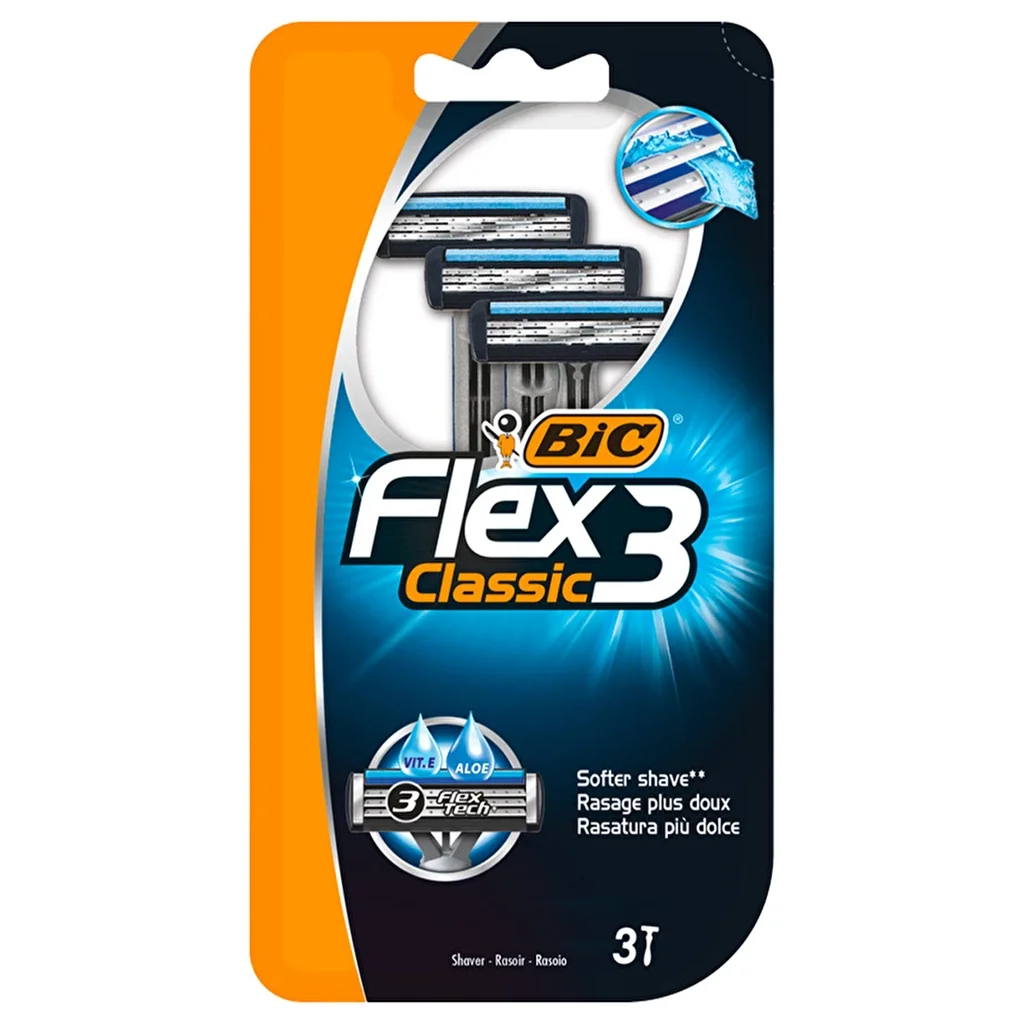 Bic Flex3 classic 3 blade Razor Set Of 3