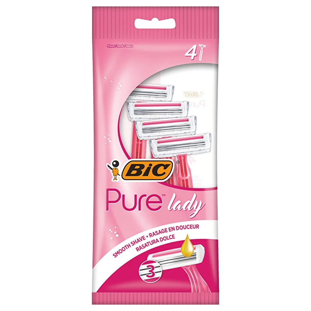 Bic Pure 3 lady 3 blade Disposable Women's Razor 4-pack