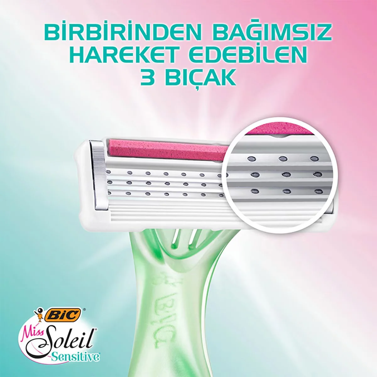 Бритва женская Bic Miss Soleil Sensitive 3 лезвия 3 штуки