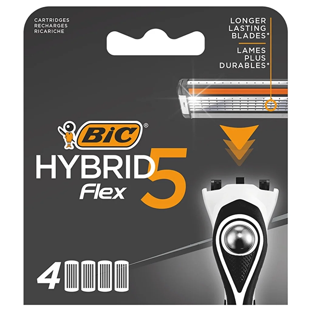 Bic Flex5 hybrid 5 blade 4 replacement Cartridge Razor