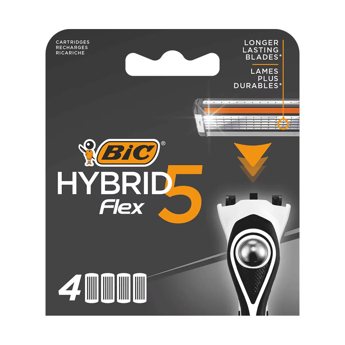 Бритва с заменяемыми картриджами Bic Flex5 Hybrid 5 лезвий 4 шт.
