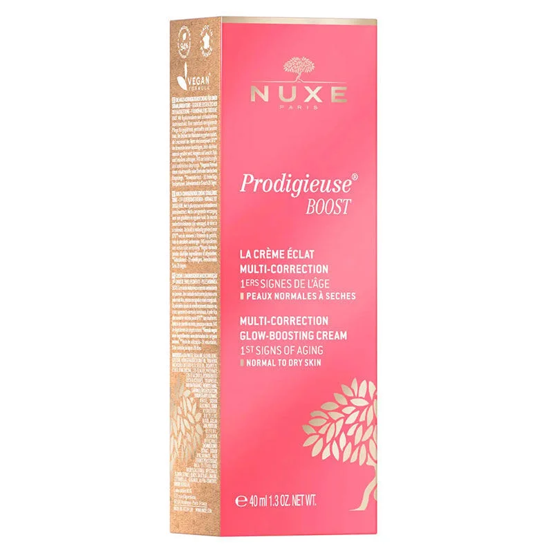 احصلي على بشرة متألقة ومصححة مع كريم Nuxe Prodigieuse Boost