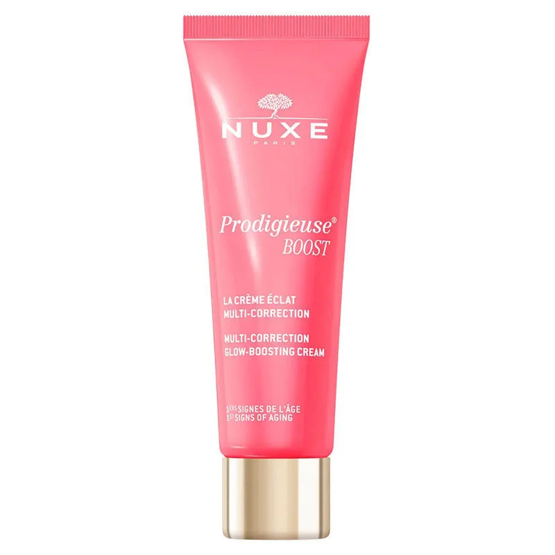 احصلي على بشرة متألقة ومصححة مع كريم Nuxe Prodigieuse Boost