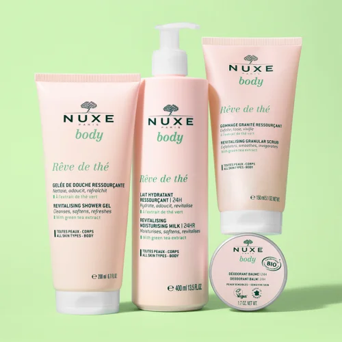 Ощутите гладкость и сияние с пилингом Nuxe Body Reve De The