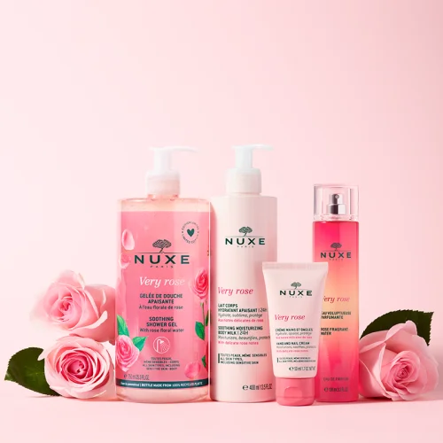 Nuxe Very Rose Körpermilch | Beruhigend &amp; Feuchtigkeitsspendend 400ml