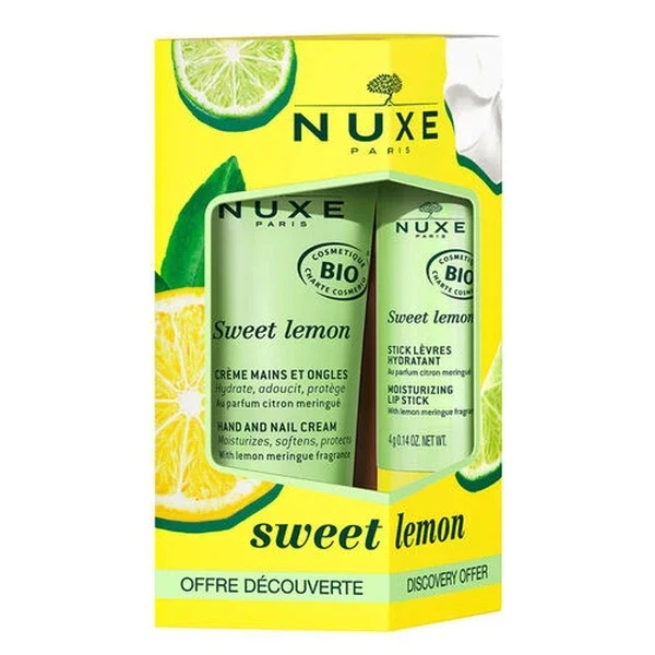 Nuxe Sweet Lemon Hand And Lip Care Set