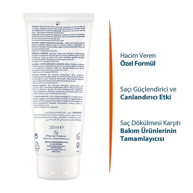Ducray Anaphase+ Anti-hair Loss Complement Shampoo 200 ml