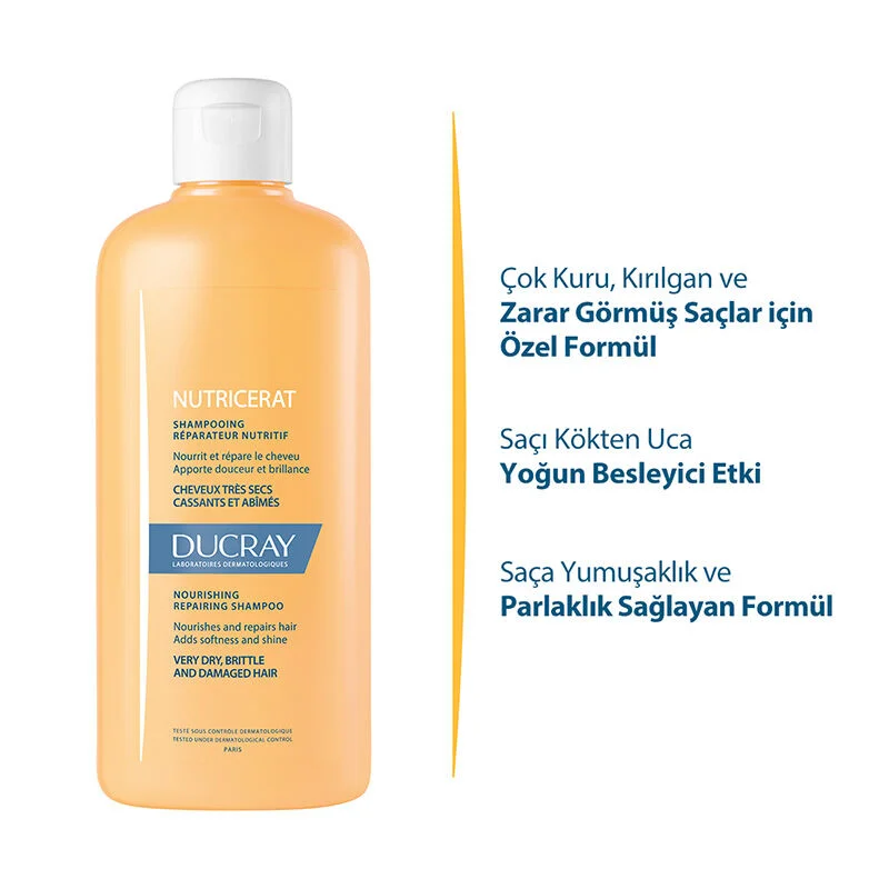 Ducray Nutricerat Rich Nourishing Shampoo 200 ml