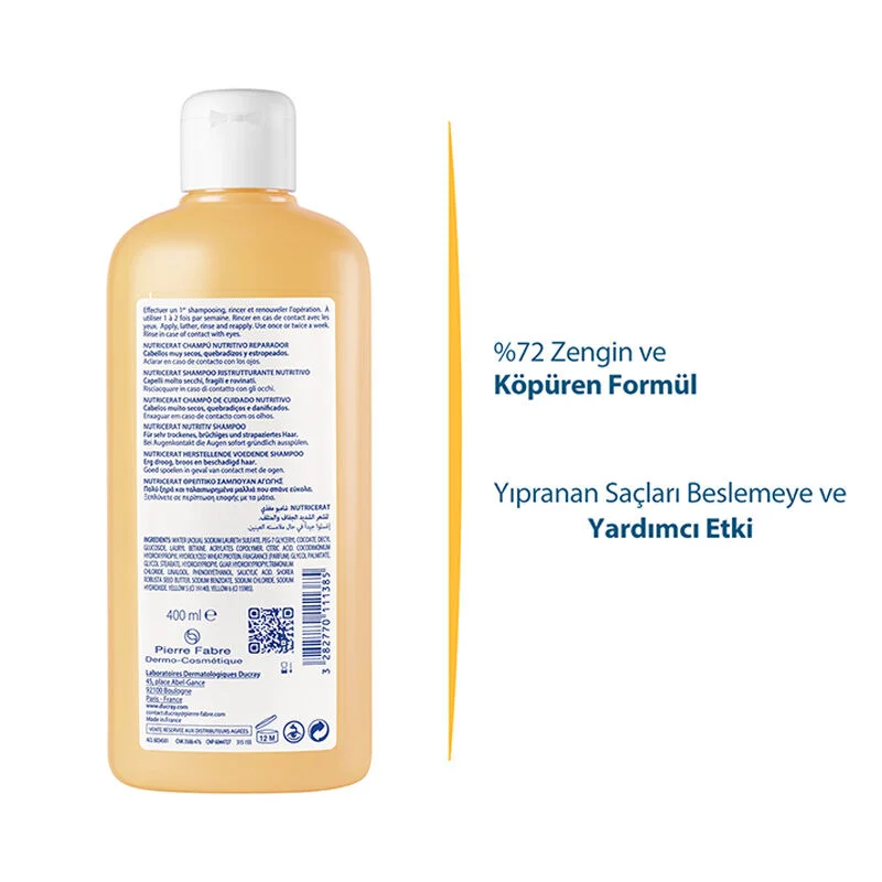 Ducray Nutricerat Rich Nourishing Shampoo 200 ml