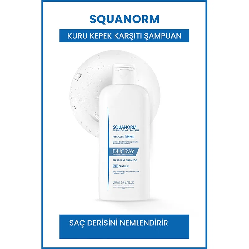 Ducray Squanorm Anti-Schuppen Shampoo für trockene Kopfhaut 200ml