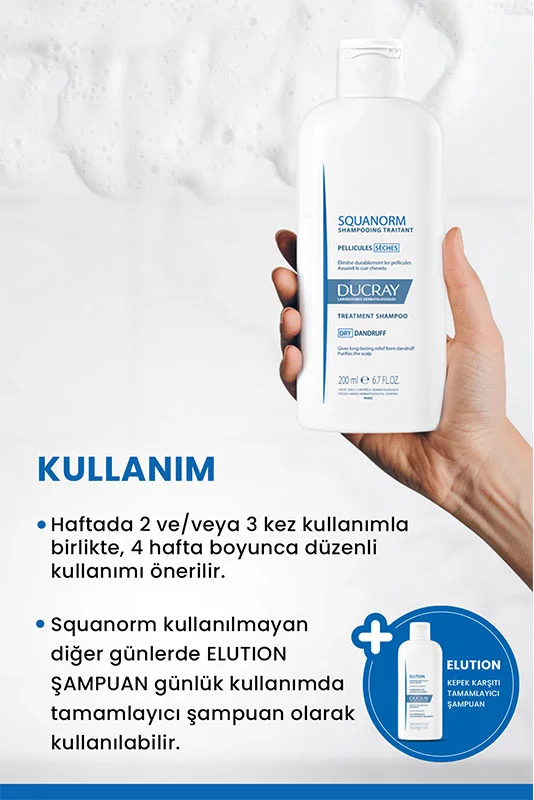 Ducray Squanorm Anti-Schuppen Shampoo für trockene Kopfhaut 200ml