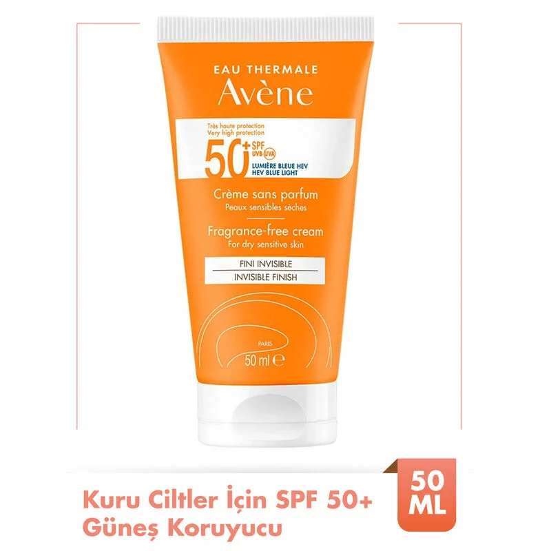 Avene Solaire SPF 50+ Sun Cream For Dry Skin 50 ml